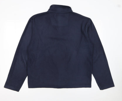 Regatta Men Blue Fleece Half Zip Pullover Sweatshirt M