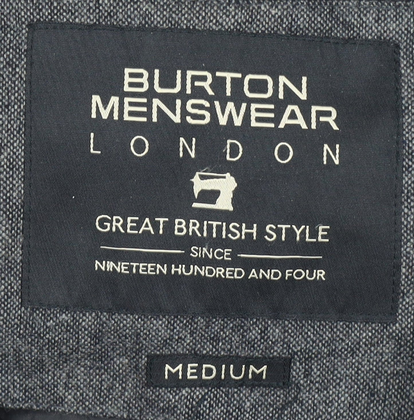 Burton Menswear Men Grey Hooded Puffer Jacket Medium