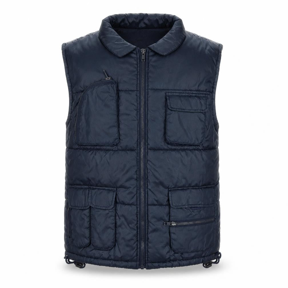 Tough League Boys Blue Padded Bodywarmer 5-6 Years Polyester Outdoor Zip Vest