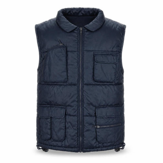 Tough League Boys Blue Padded Bodywarmer 5-6 Years Polyester Outdoor Zip Vest