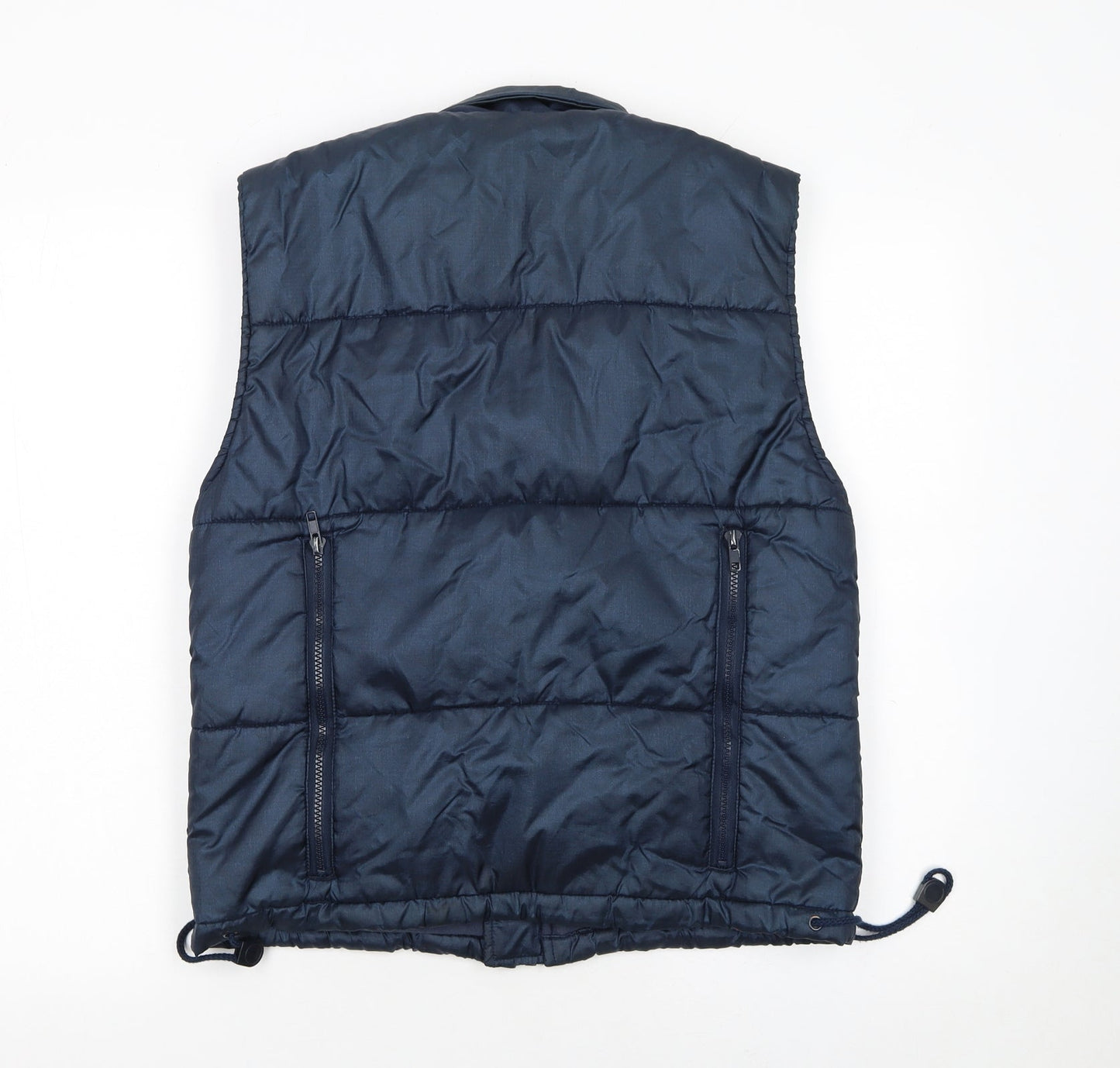 Tough League Boys Blue Padded Bodywarmer 5-6 Years Polyester Outdoor Zip Vest