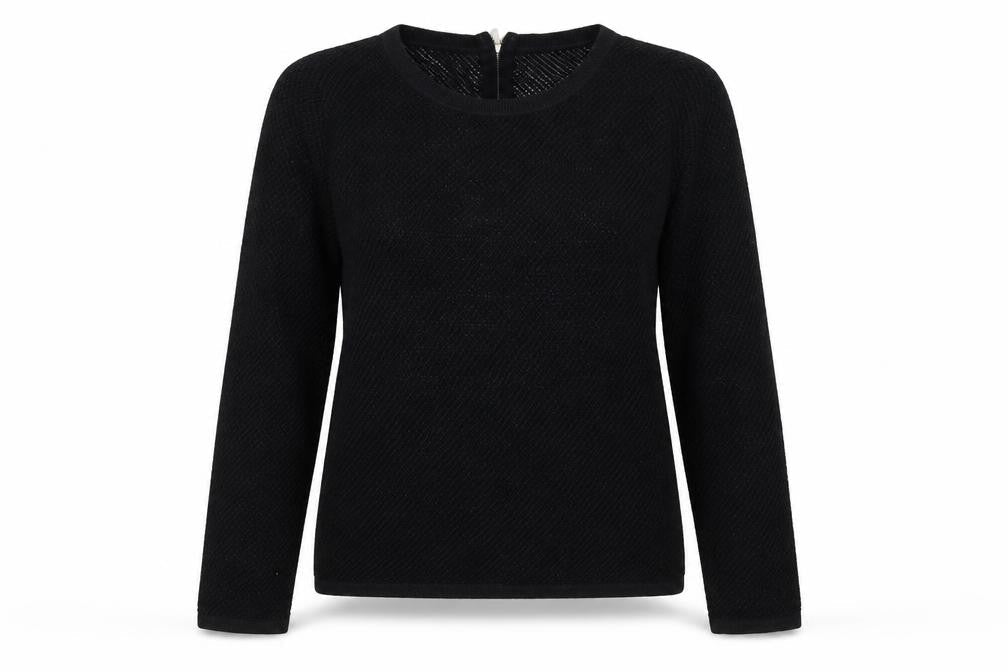Next Womens Black Knit Long Sleeve Pullover Jumper Size 10
