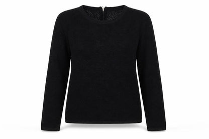 Next Womens Black Knit Long Sleeve Pullover Jumper Size 10