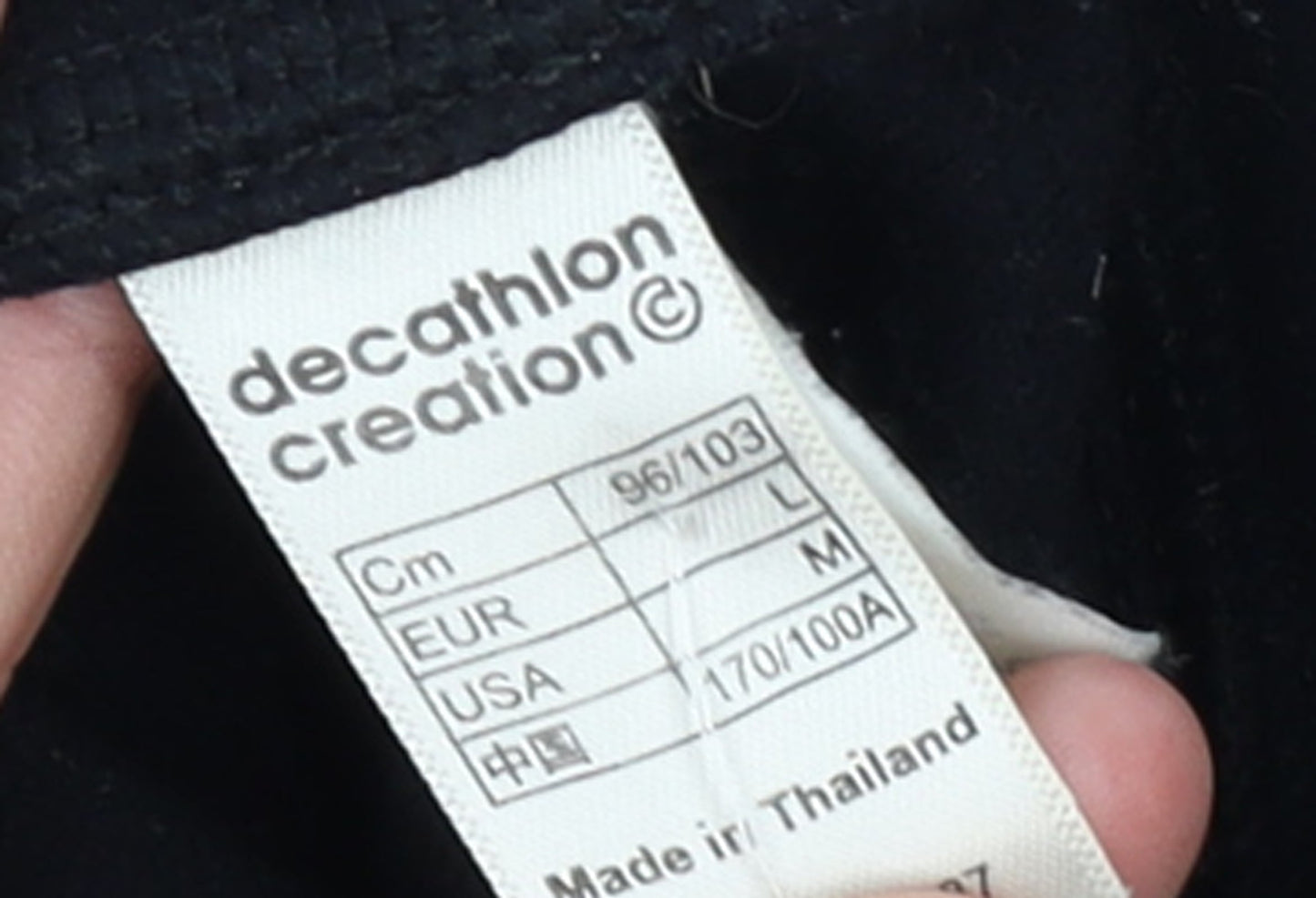 Quechua Women Black Fleece 1/4 Zip Pullover Sweatshirt Size L