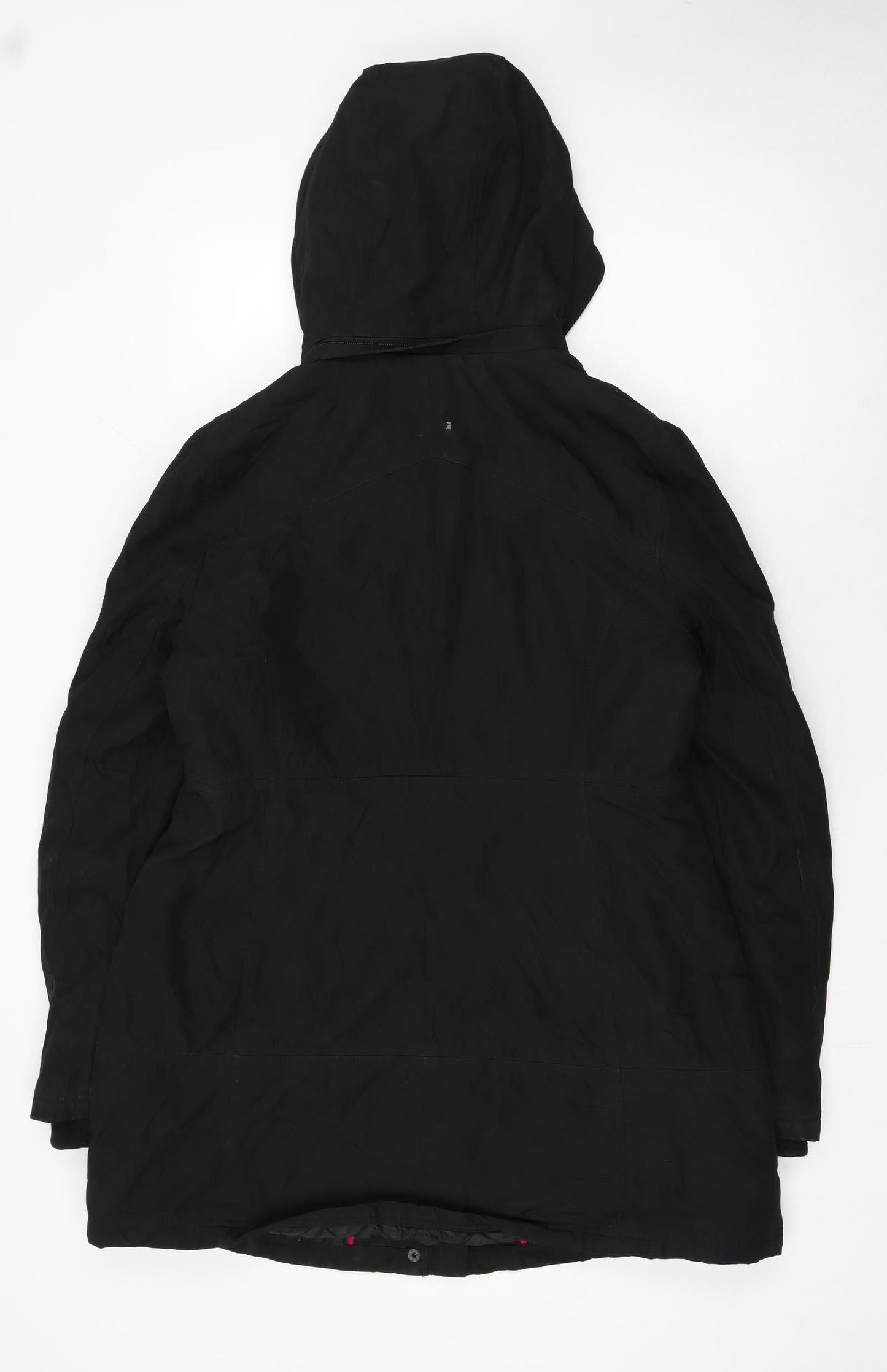 Jessica Simpson Women's Black L Hooded Parka Coat Long Winter Jacket