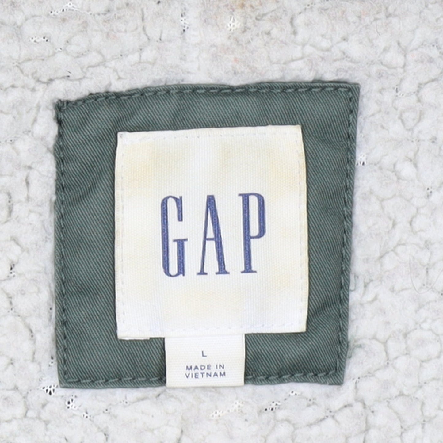 GAP Women’s Green Faux Fur Hooded Cotton Parka Coat Size L