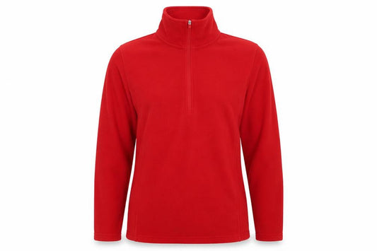 Lands' End Men's Red XL Tall Fleece 1/2 Zip Pullover Sweatshirt