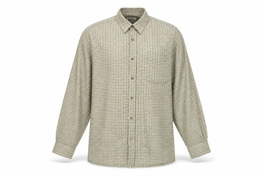Peter Willis Country Men's Green Check Long Sleeve 16.5in Button-Up Shirt