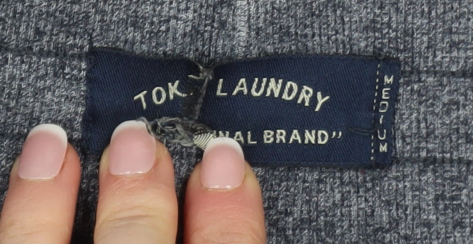 Tokyo Laundry Men's Grey Jogger Sweatpants Medium Regular Fit
