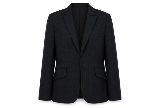 Marks and Spencer Women’s Black Pinstripe Blazer Size 12 Wool Blend