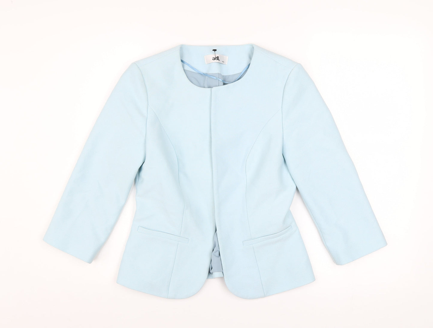 adl Women’s Blue XS Slim Fit Lined Twill Blazer Jacket