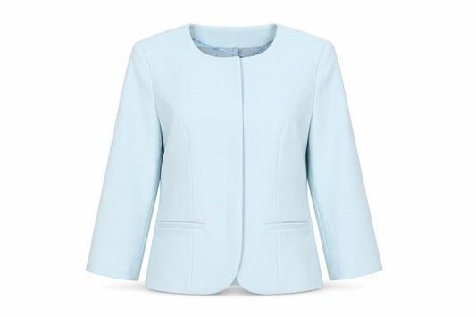 adl Women’s Blue XS Slim Fit Lined Twill Blazer Jacket