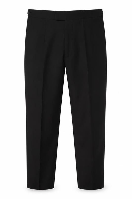 Burton Menswear Men's Black 38in Wool Blend Regular Fit Dress Pants