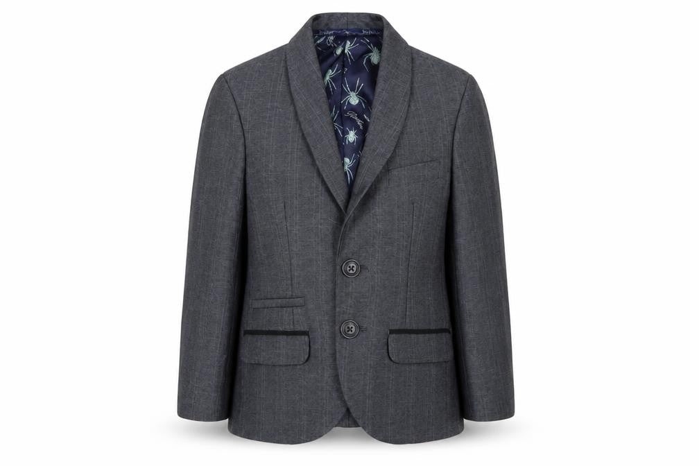 Baker by Ted Baker Boys Grey Shawl Lapel Blazer Age 4 Formal Jacket