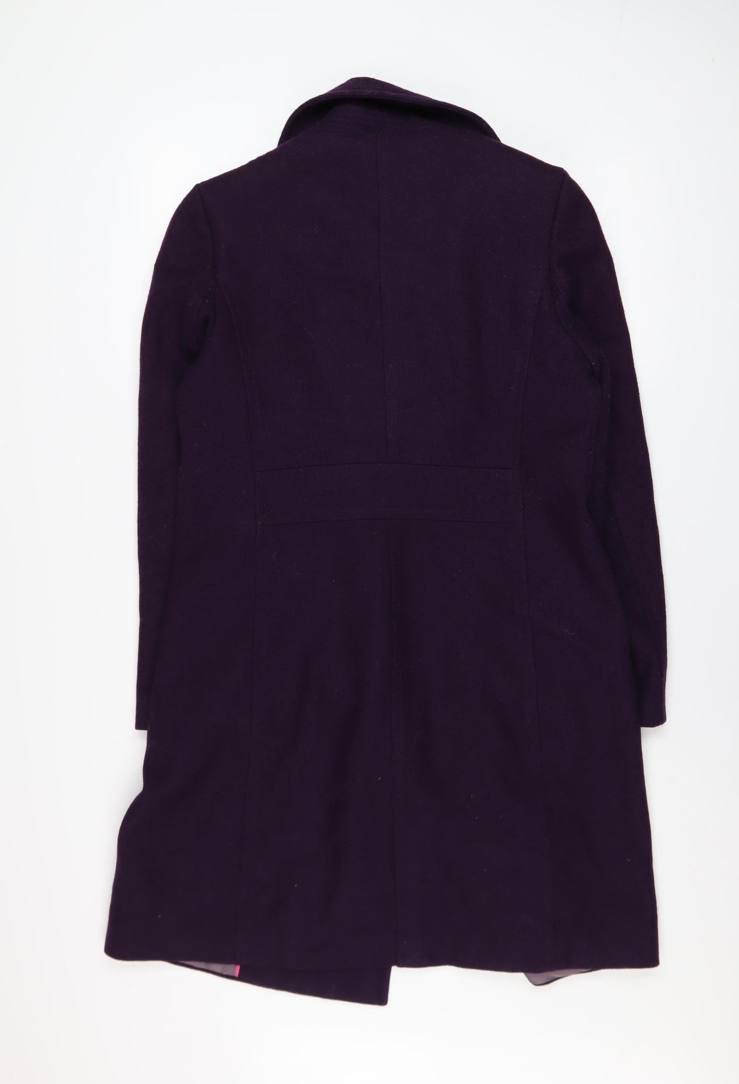 Kenneth Cole Women's Purple Wool Blend Pea Coat Size 12