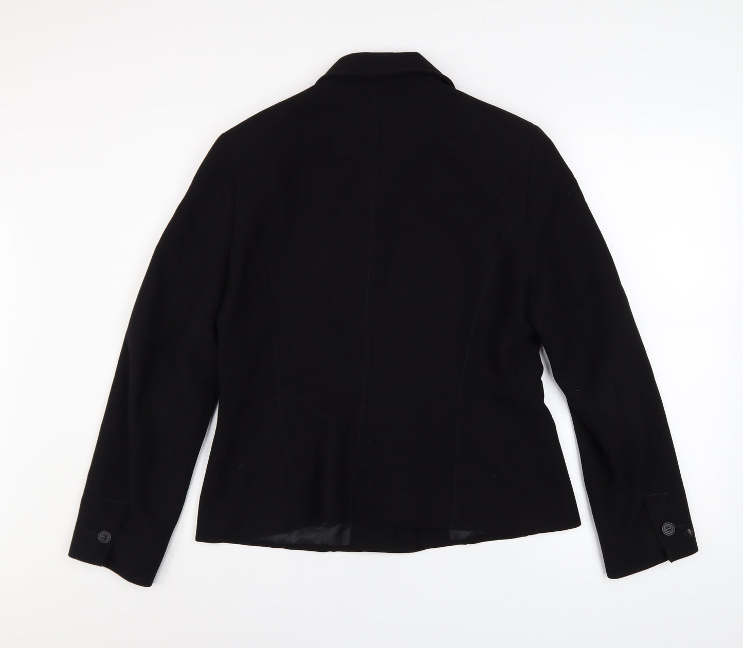 Marks and Spencer Women Black Size 14 Classic Blazer Jacket