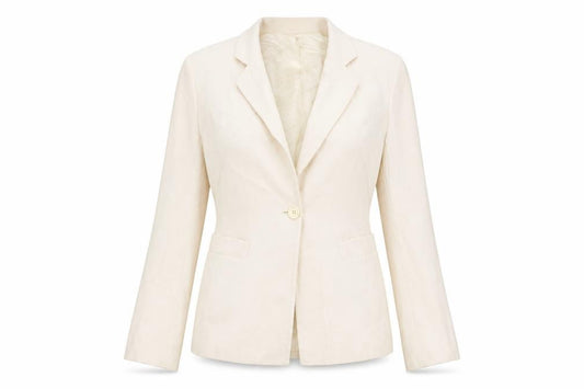 Episode Women's Ivory Wool Blend Blazer Jacket Size 12