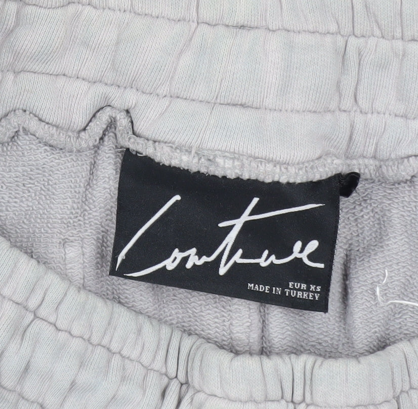The Couture Club Men's Grey Cotton Jogger Trousers XS