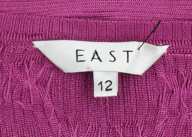 EAST Women’s Purple Long Sleeve Knit Cardigan Size 12