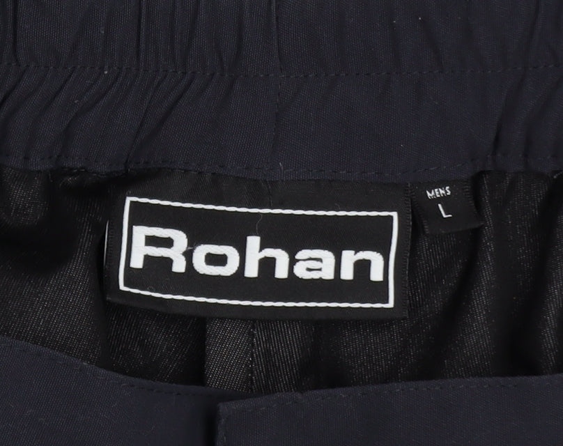 Rohan Mens Navy Cargo Trousers L Polyamide Waterproof Workwear