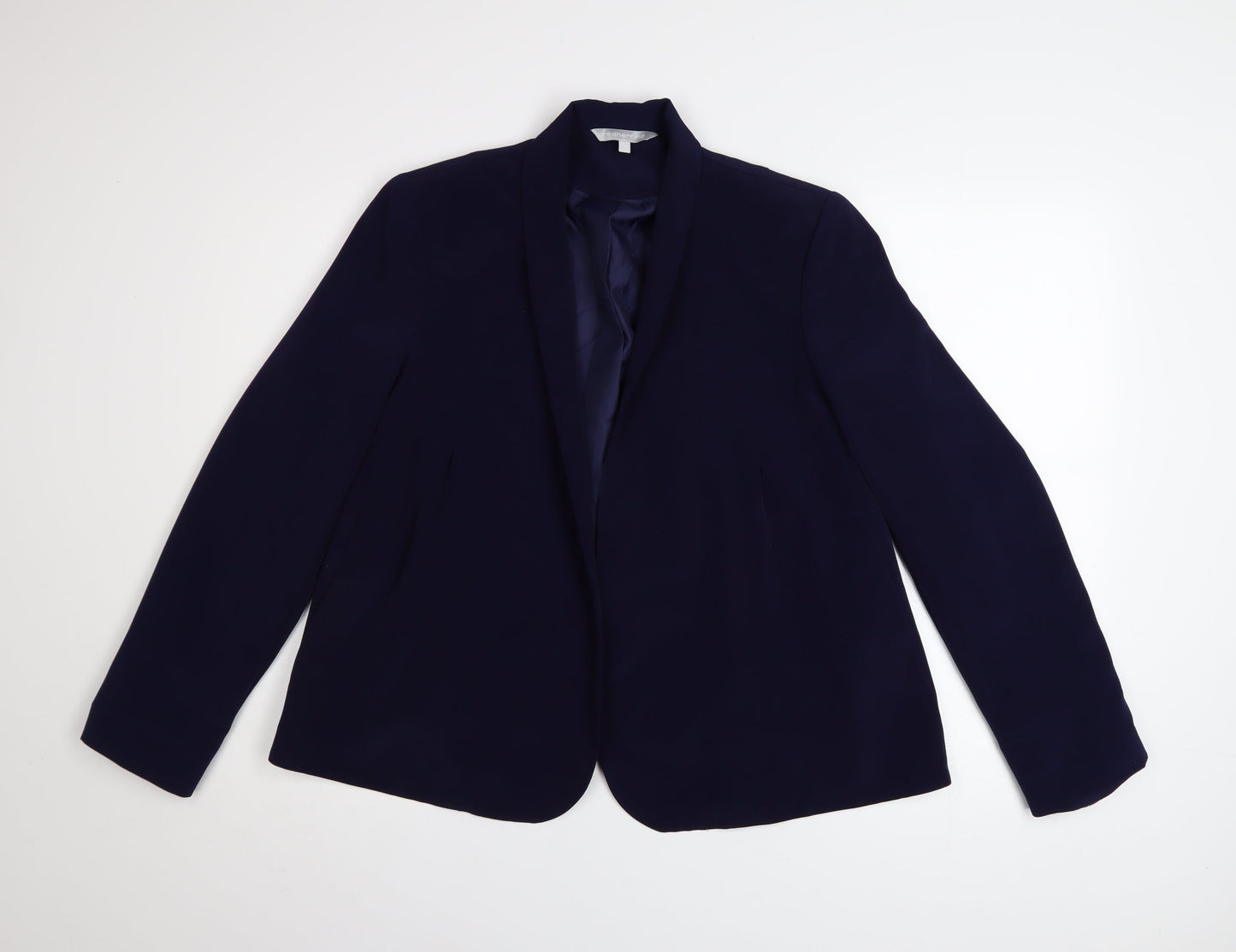 Red Herring Women's Blue Size 16 Classic Polyester Blazer
