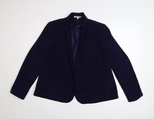 Red Herring Women's Blue Size 16 Classic Polyester Blazer