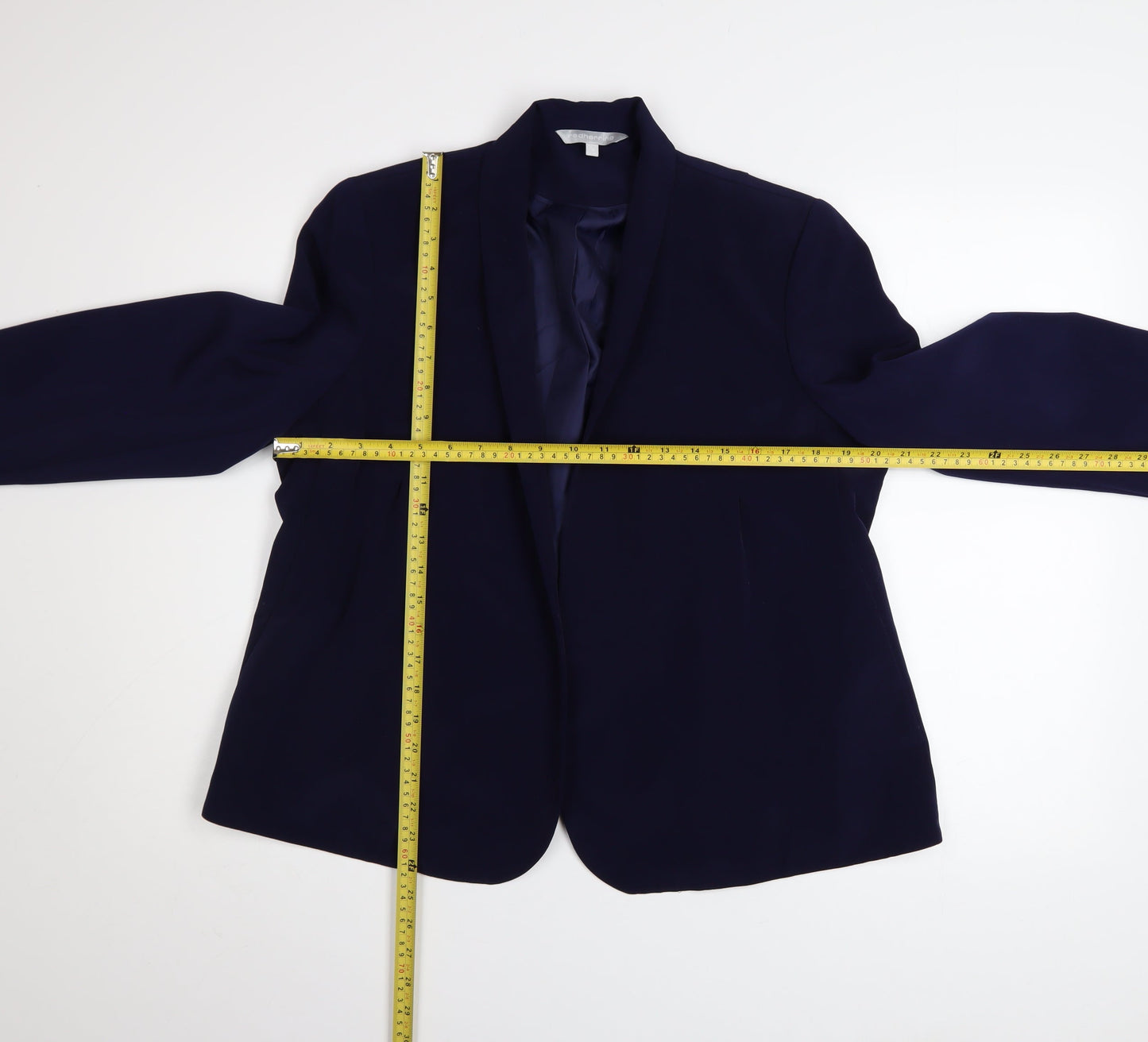 Red Herring Women's Blue Size 16 Classic Polyester Blazer