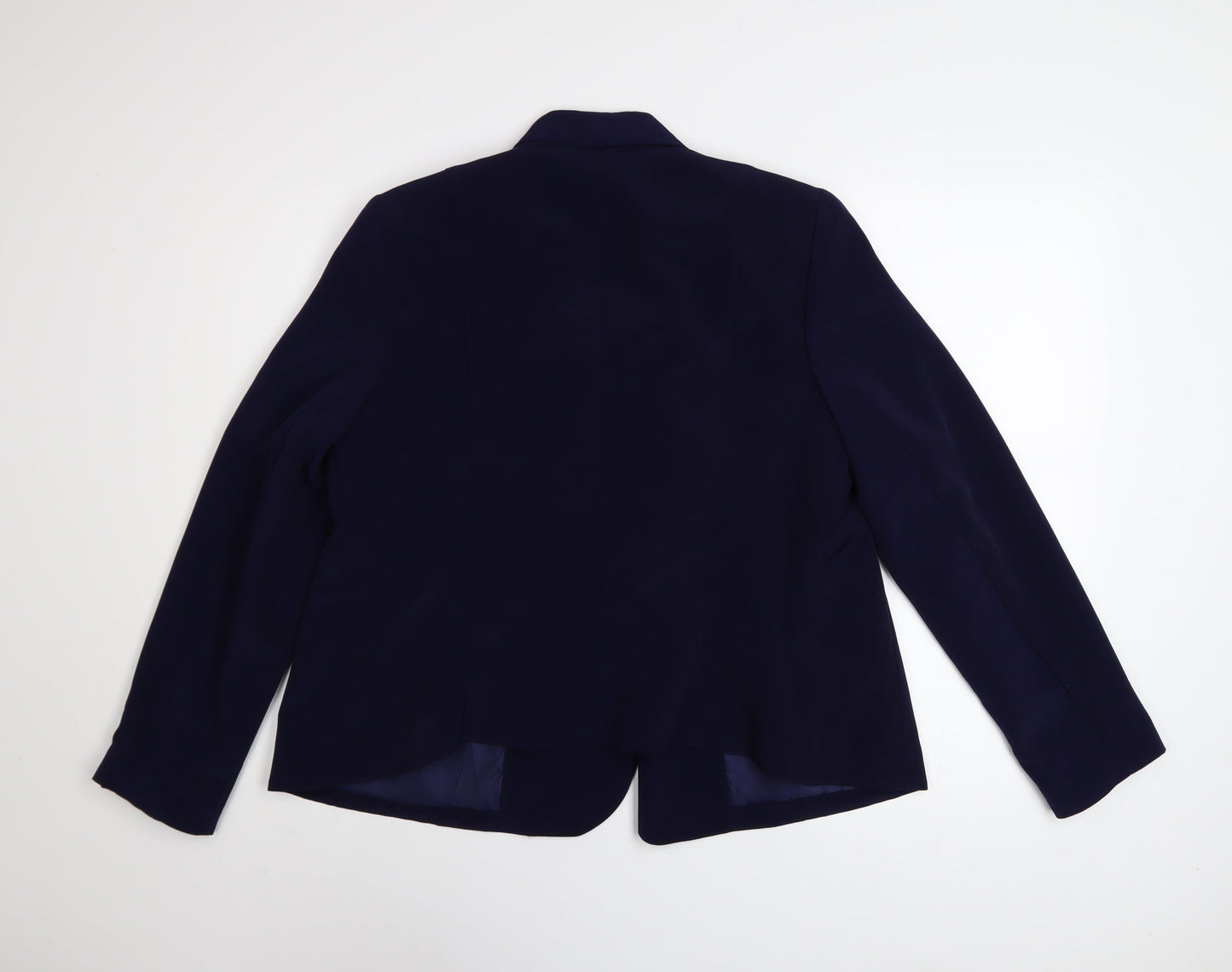 Red Herring Women's Blue Size 16 Classic Polyester Blazer