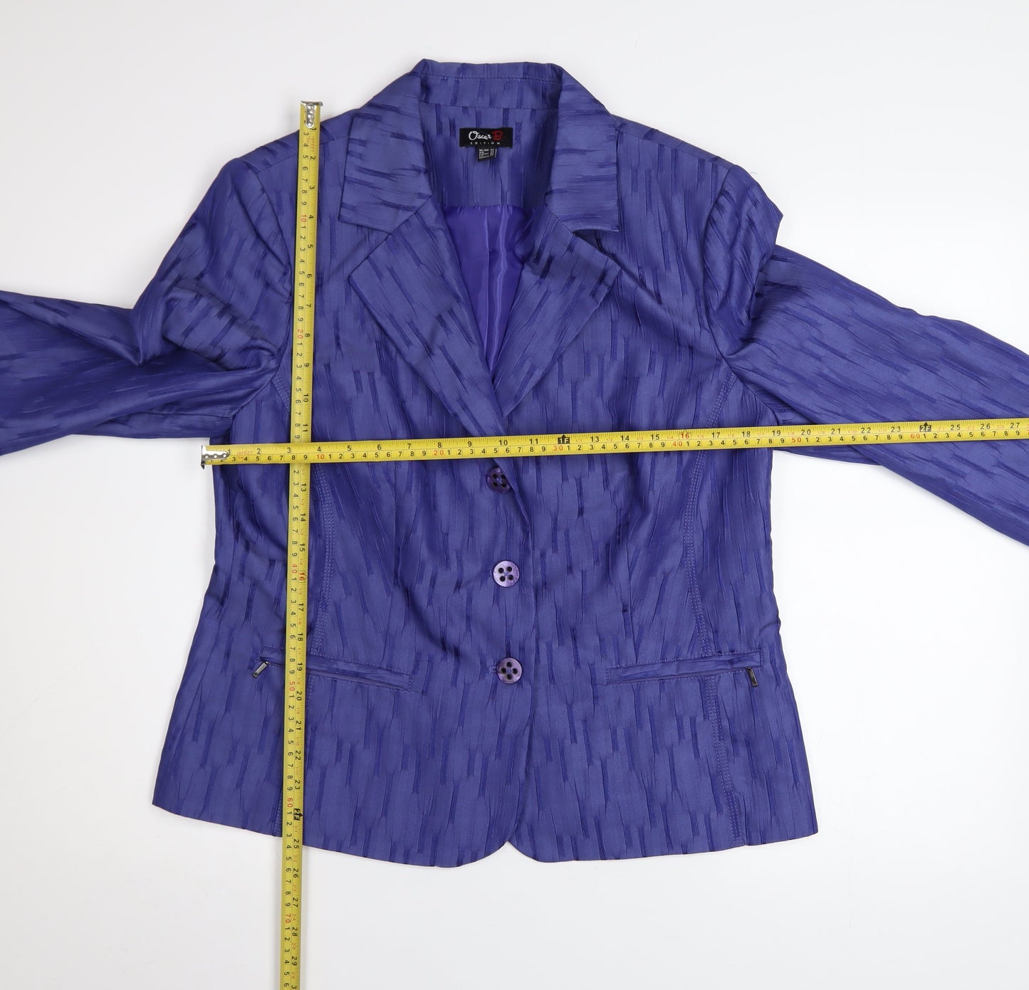 Oscar B Edition Women's Purple Blazer Size 16 Classic Formal Jacket