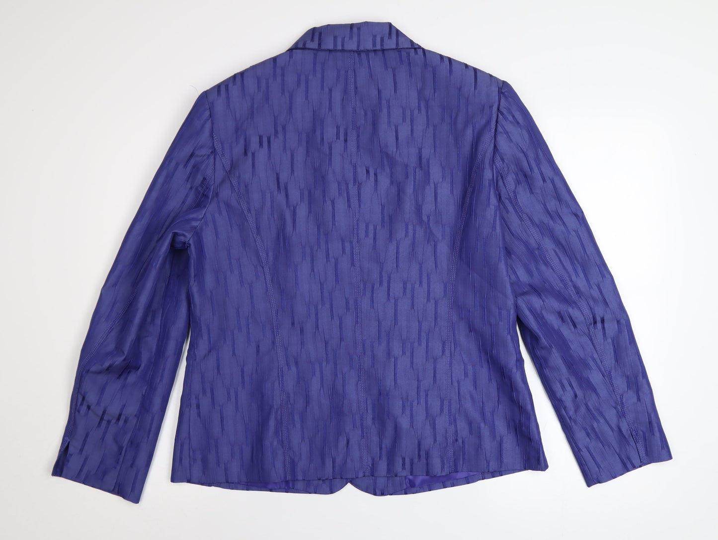 Oscar B Edition Women's Purple Blazer Size 16 Classic Formal Jacket