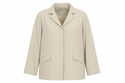 Liz Claiborne Women Beige Size 22 Classic Lined Blazer Jacket