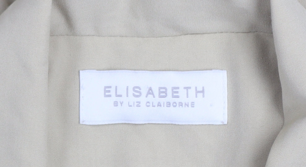 Liz Claiborne Women Beige Size 22 Classic Lined Blazer Jacket