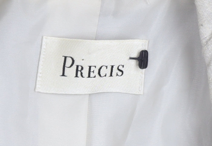 Precis Women Beige Linen Blend Classic Blazer Size 14