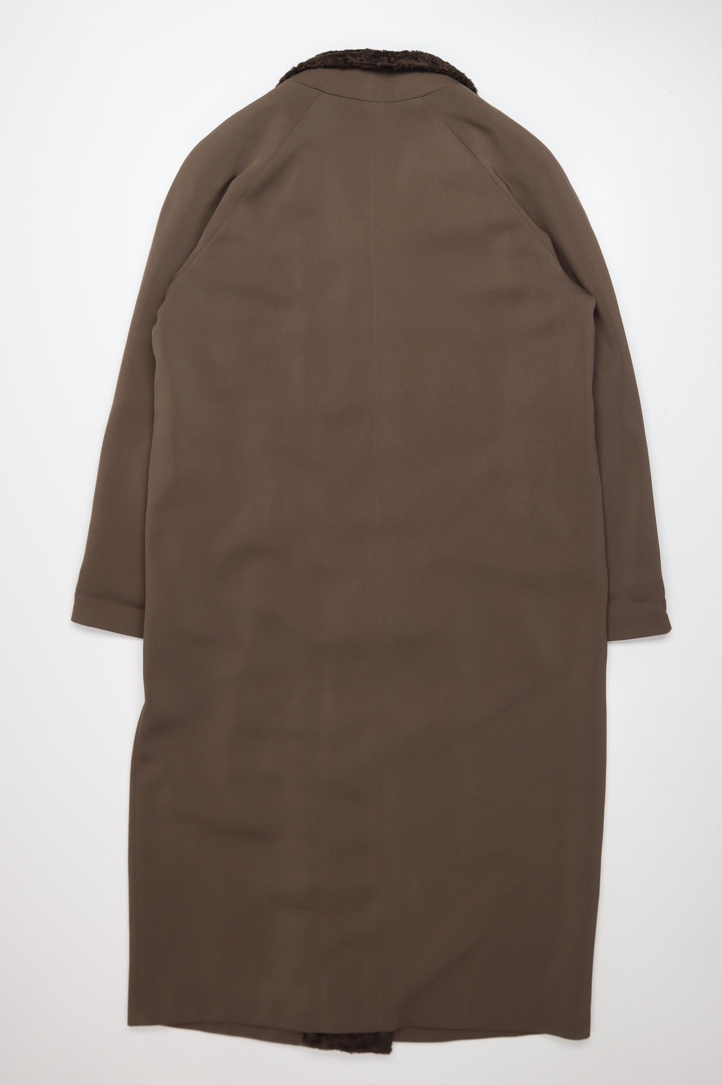 Marks and Spencer Women’s Brown Long Overcoat UK 12 Classic Style