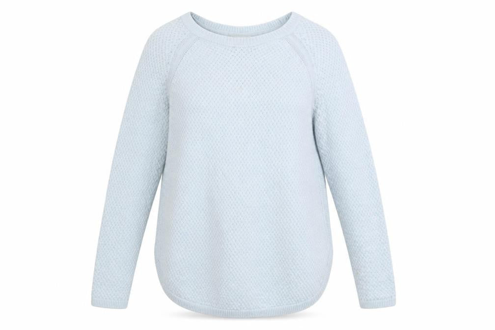 Monsoon Women Blue Knit Alpaca Blend Pullover Jumper M