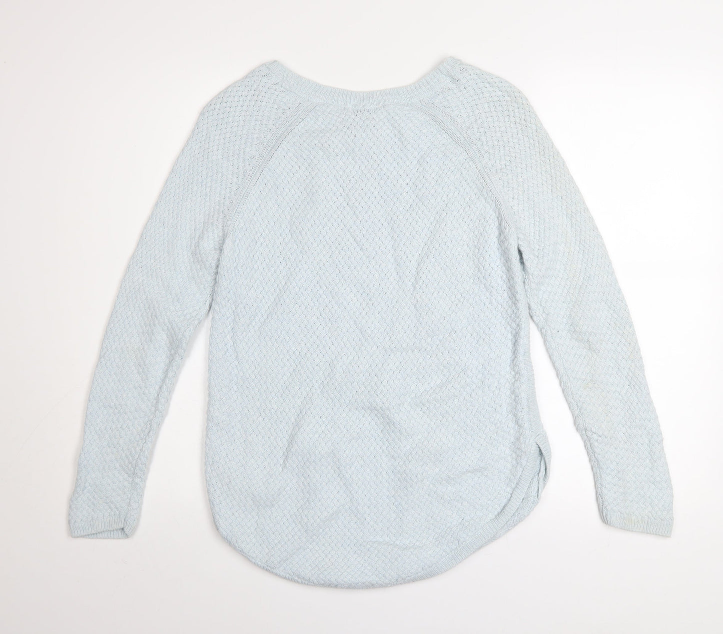 Monsoon Women Blue Knit Alpaca Blend Pullover Jumper M