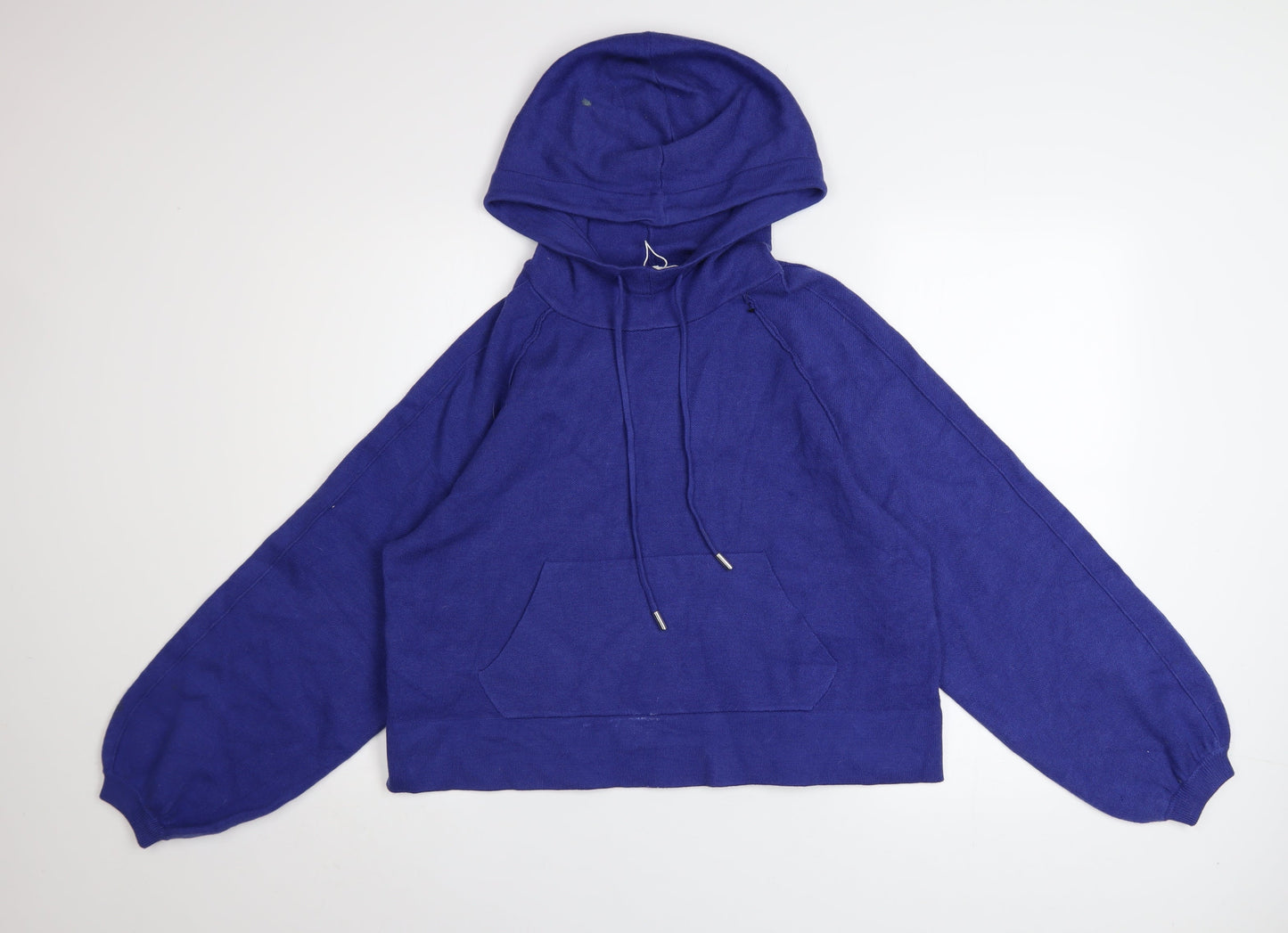 Next Women’s Blue Pullover Hoodie Medium Viscose Blend