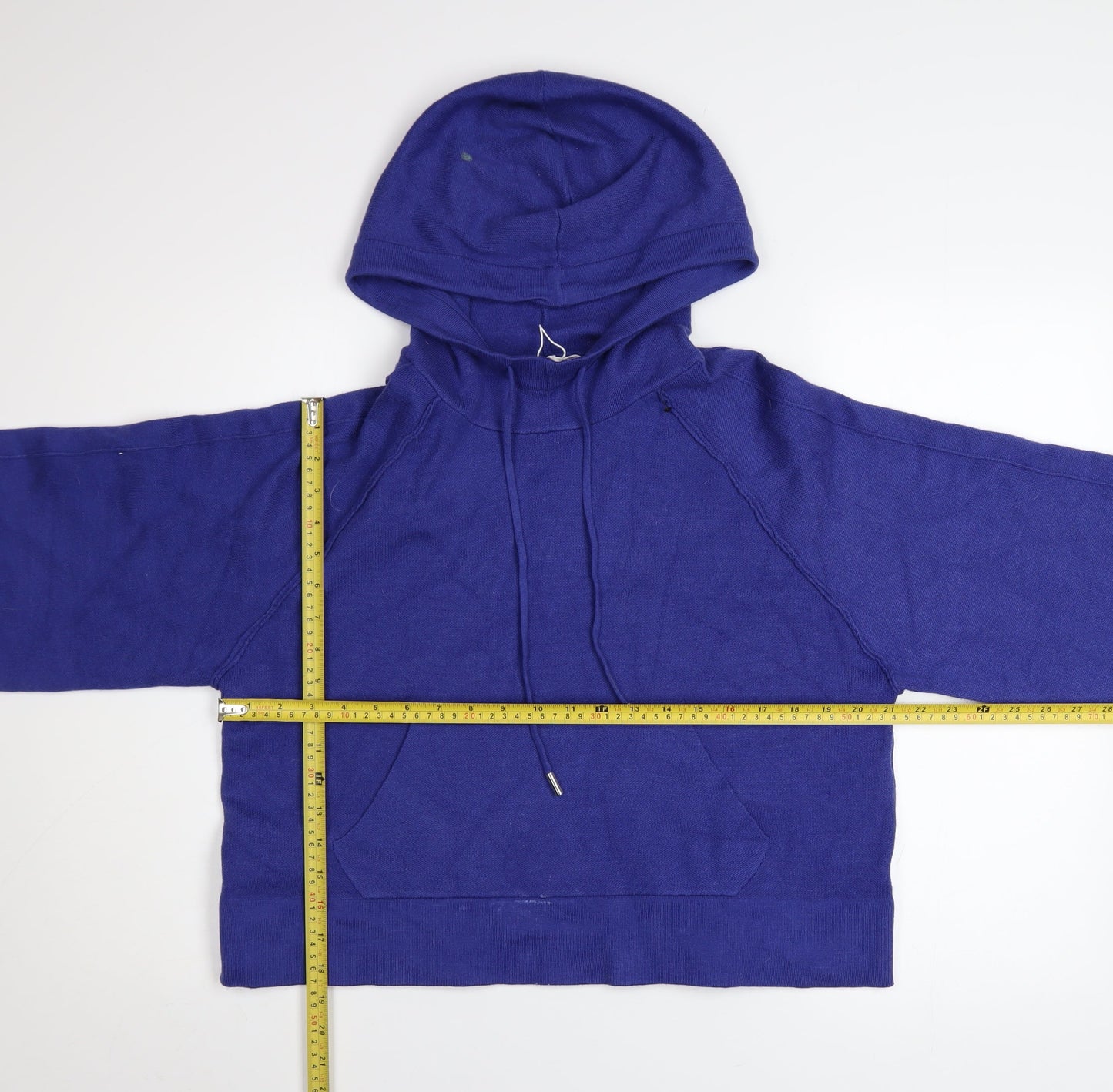 Next Women’s Blue Pullover Hoodie Medium Viscose Blend
