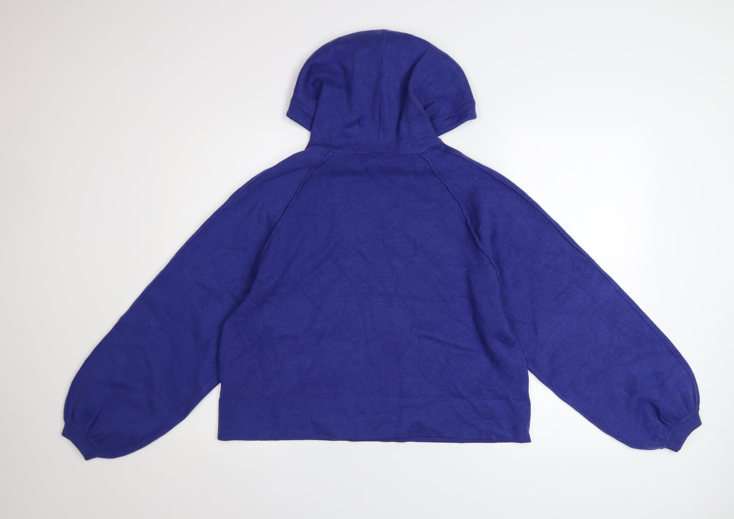 Next Women’s Blue Pullover Hoodie Medium Viscose Blend