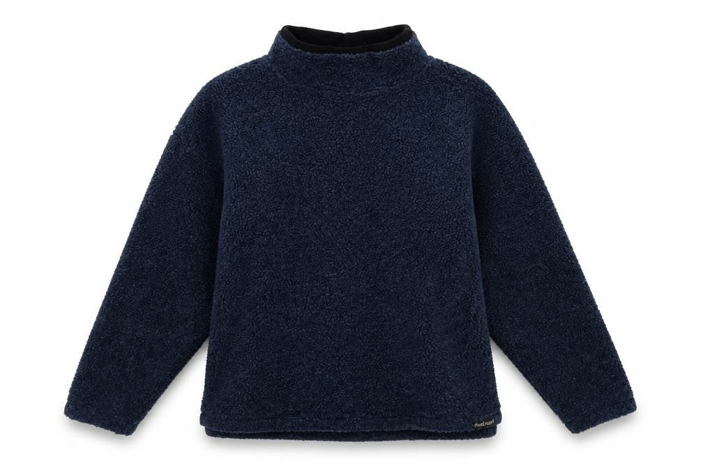 Chuck Roast Women's Blue Fleece Pullover Sweatshirt Size 14