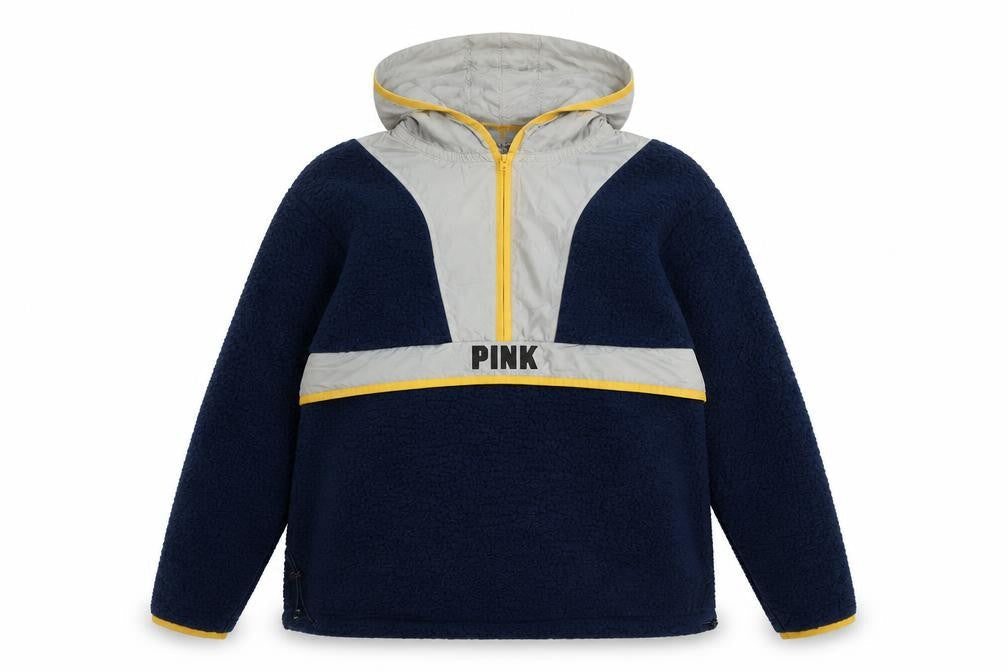 Victoria's Secret PINK Women's Blue Hooded Pullover Sweatshirt Size 12