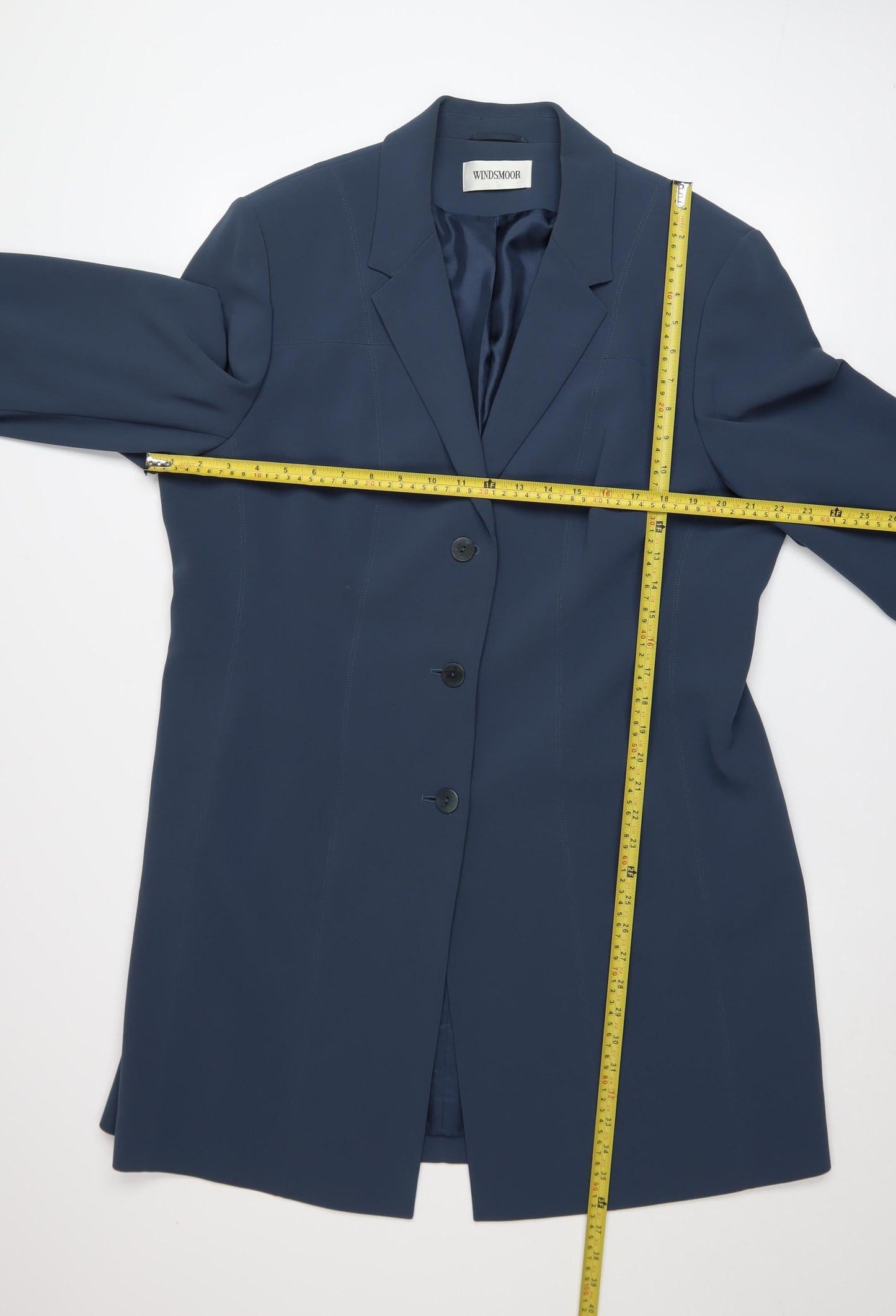 Windsmoor Women's Blue Long Classic Overcoat Size 18
