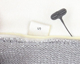 Cream Women's Silver Button Knit Cardigan Size S