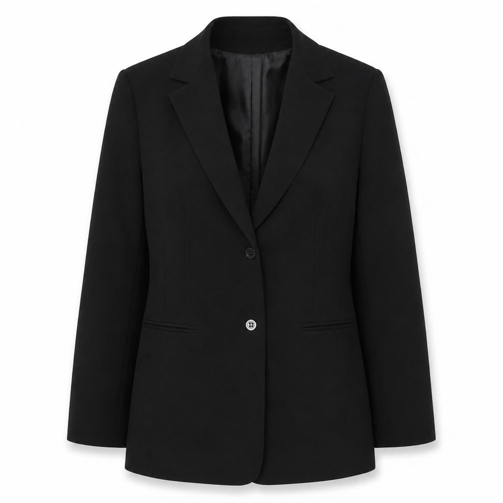 Calvin Klein Womens Black Size 10 Single-Breasted Blazer Jacket