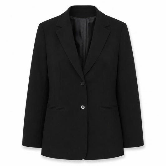 Calvin Klein Womens Black Size 10 Single-Breasted Blazer Jacket