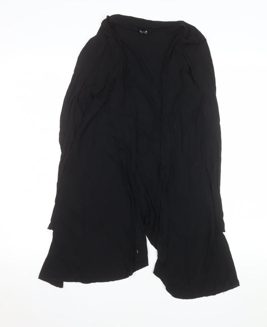 k & d Women's Black Long Sleeve Open Coatigan UK 12