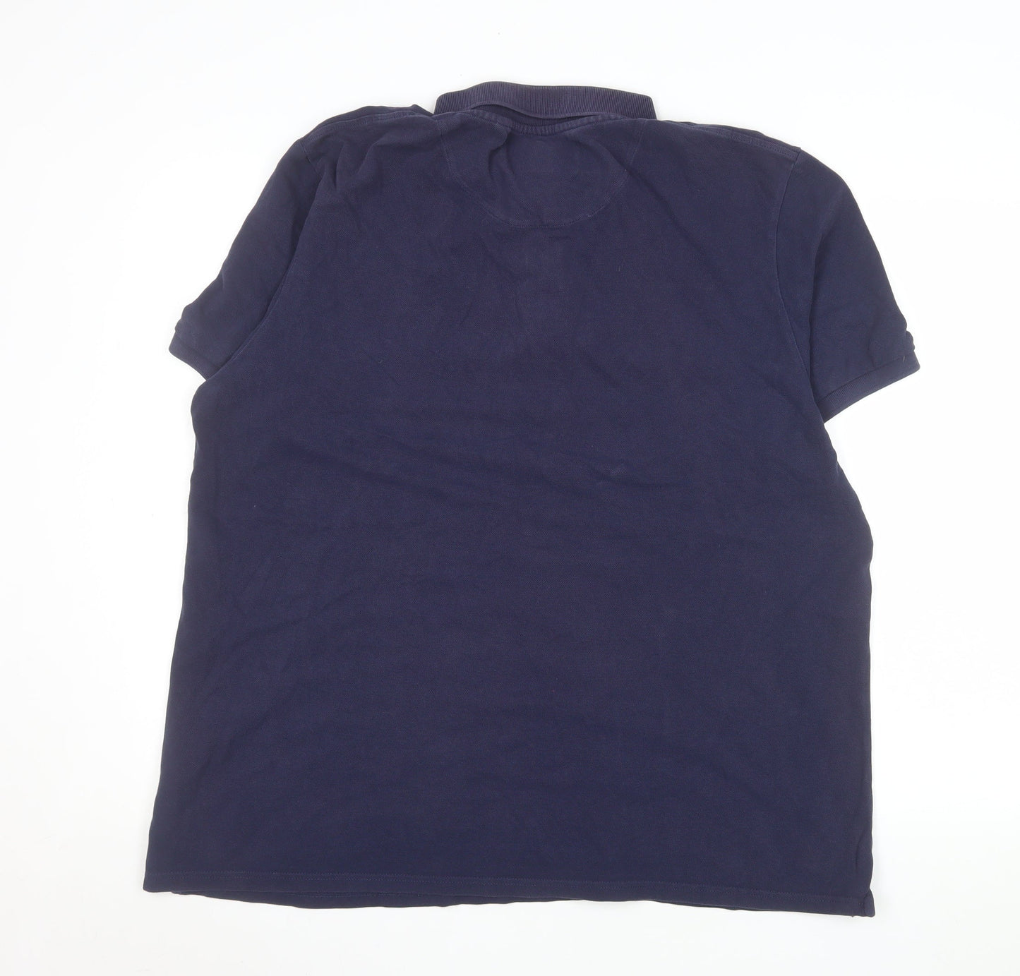 Lyle & Scott Men's Navy Blue Short Sleeve Cotton Polo XXL