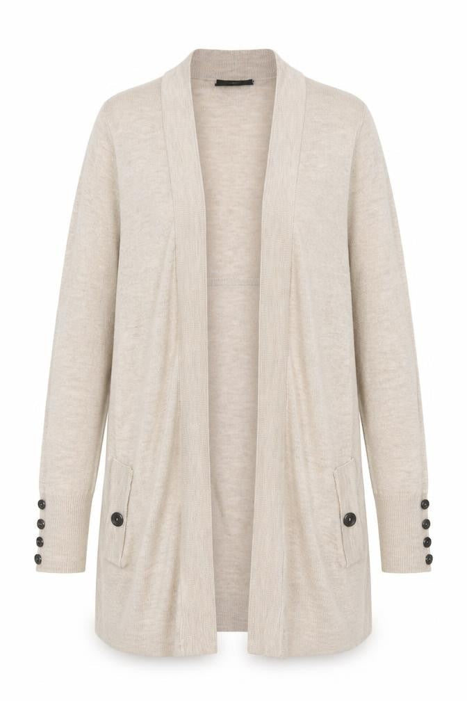 Wallis Women’s Beige Longline Knit Open Cardigan Small