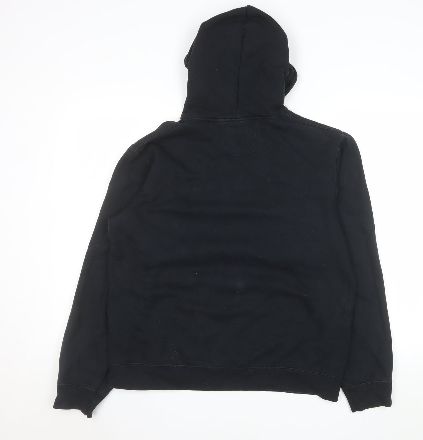 Port & Company Men's Black Pullover Hoodie M Graphic Print Fleece