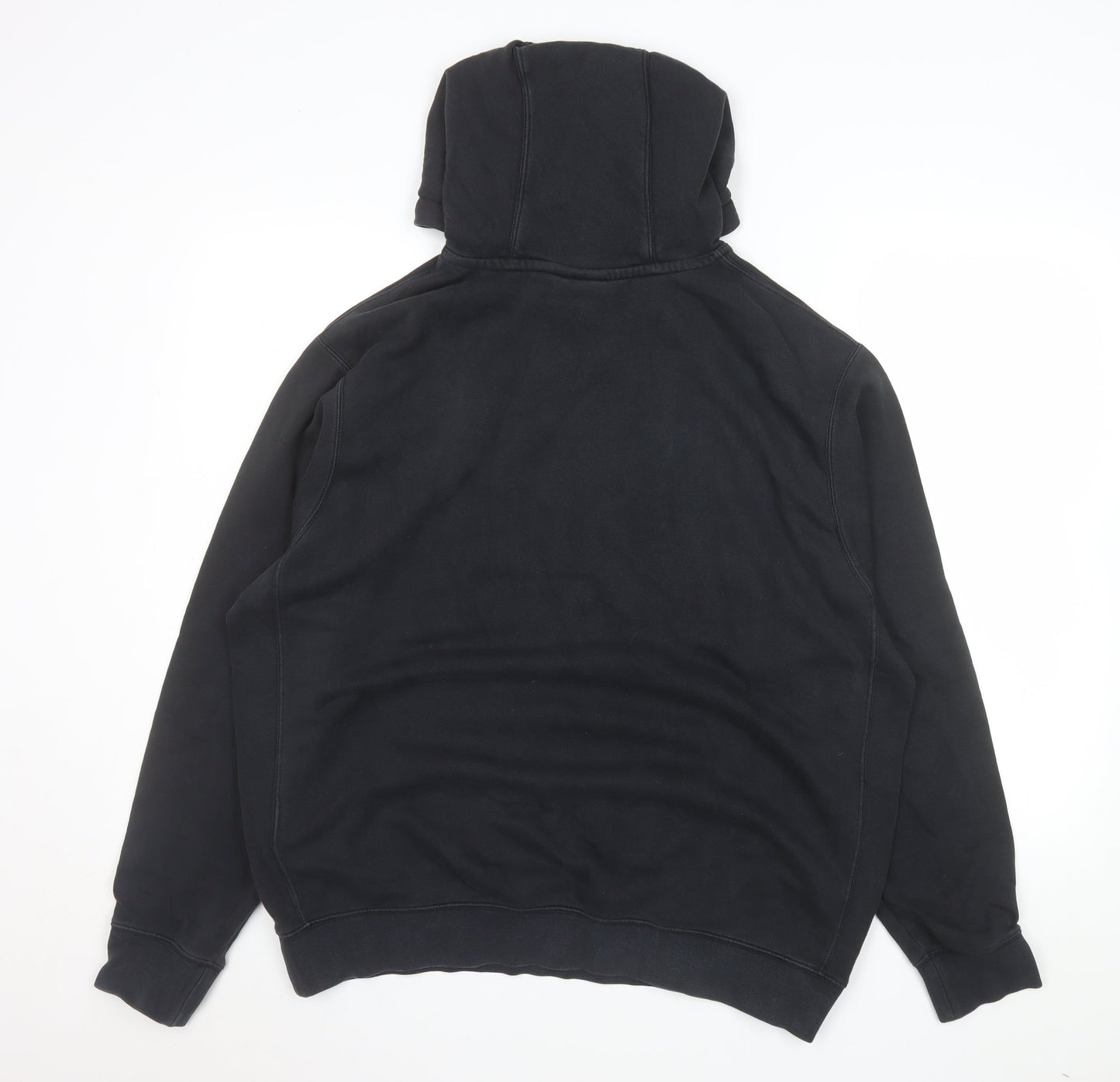 Nike Men's Black Pullover Hoodie L Regular Fit Fleece Sweatshirt